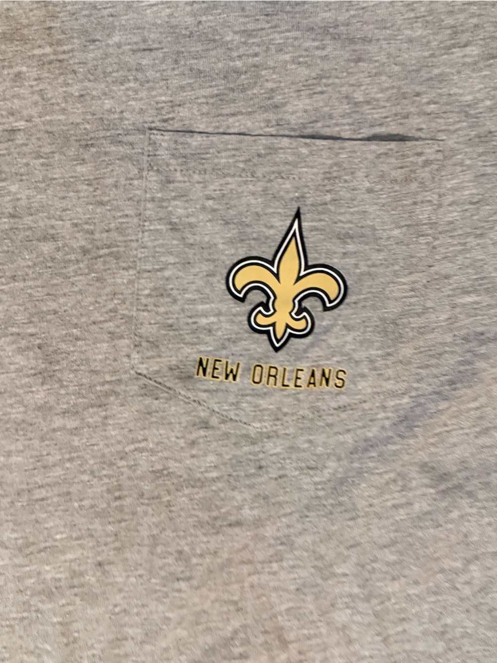 NWT Team Apparel Gray Short Sleeve Tee New Orleans Saints sz Small 🏈⚜️ - Picture 4 of 4